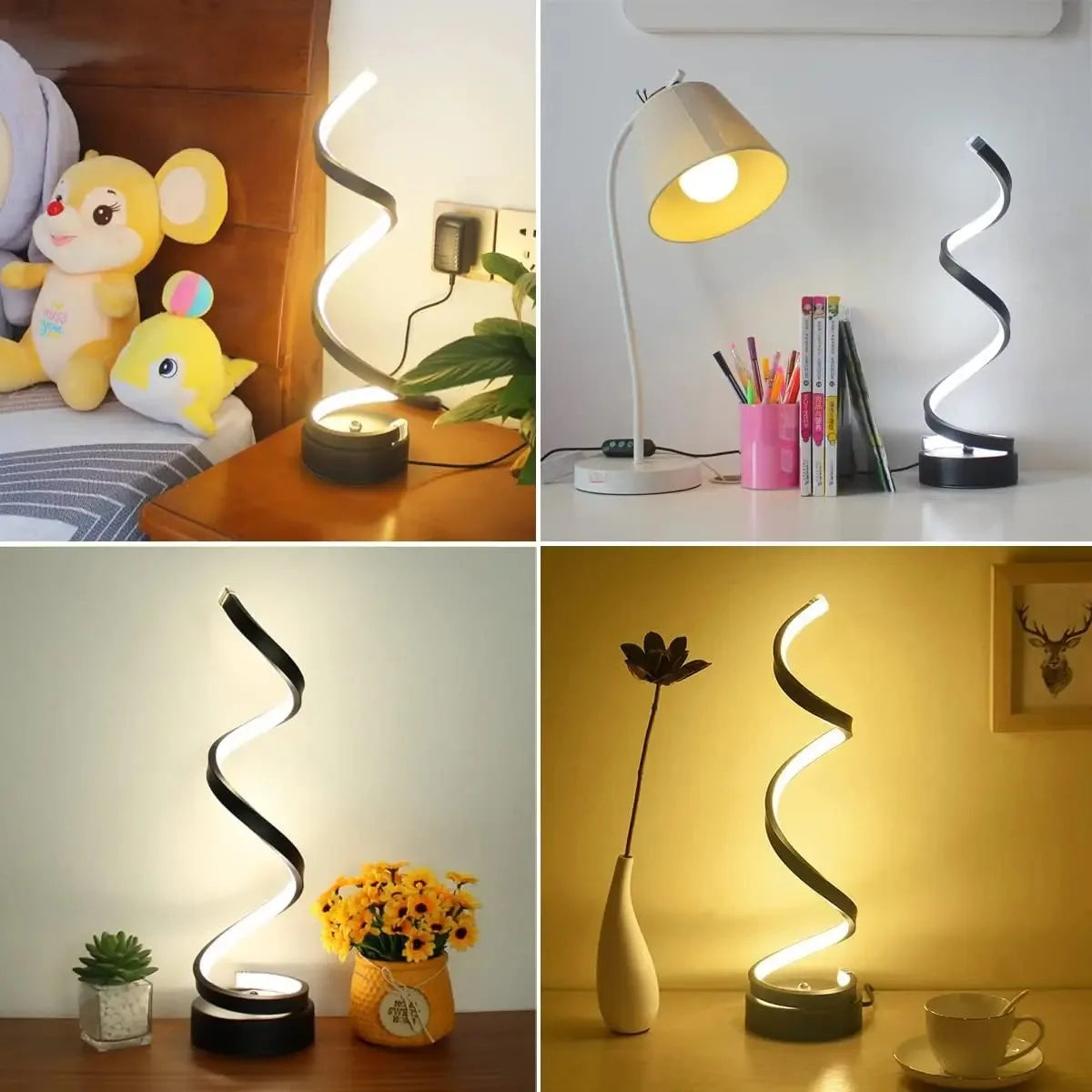 Modern Spiral LED Lamp