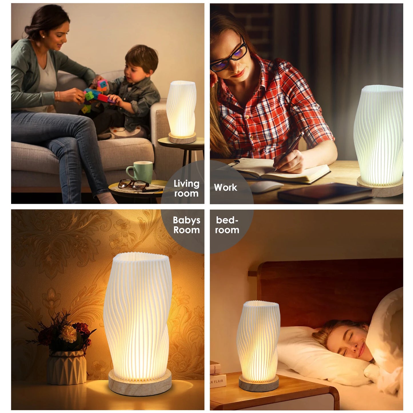 Novel Table Lamp - 3 colors light