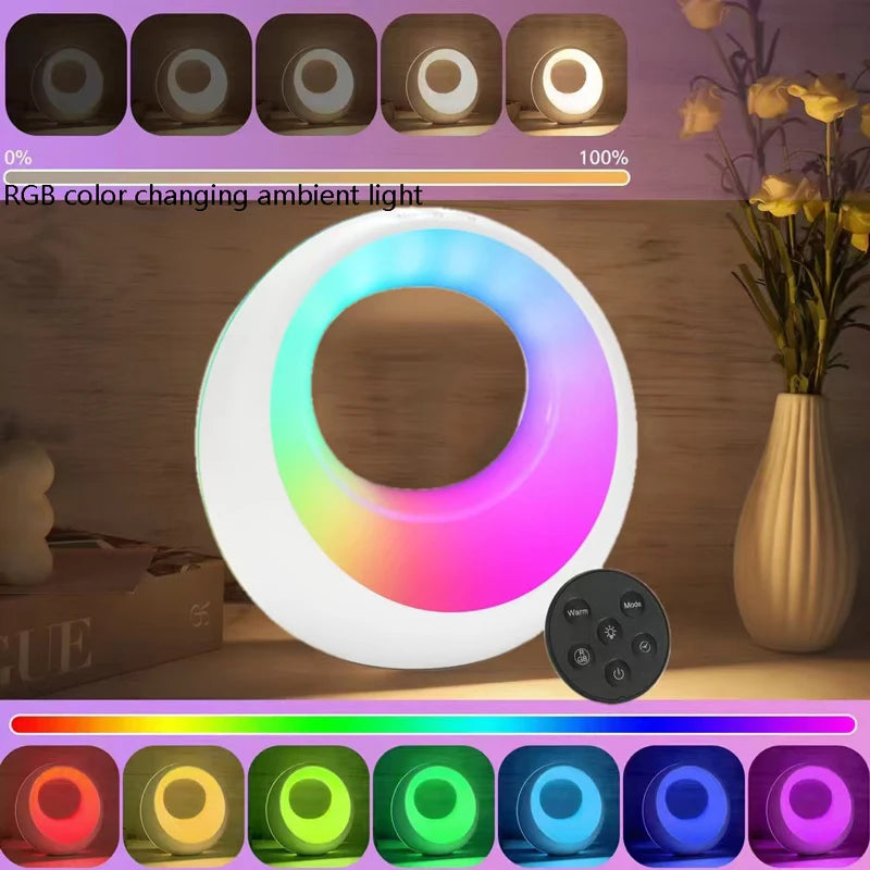 Modern Ring Lamp with Multi colour mode