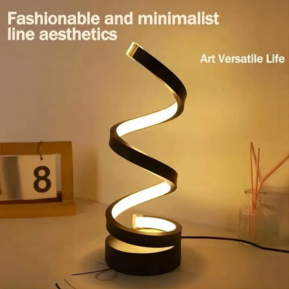 Modern Spiral LED Lamp