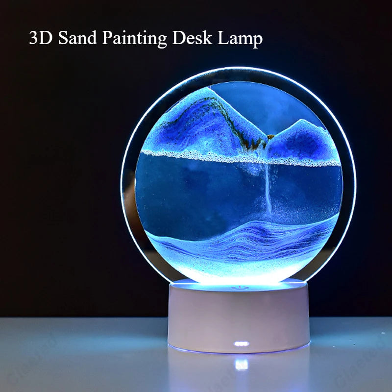 3D Flowing Sand Lamp