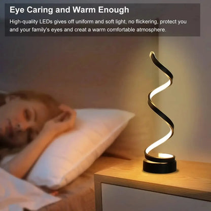 Modern Spiral LED Lamp