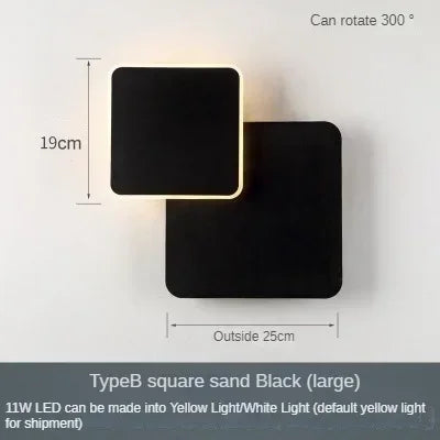 Rotatable Wall Lamp - 3 Colour Dimming