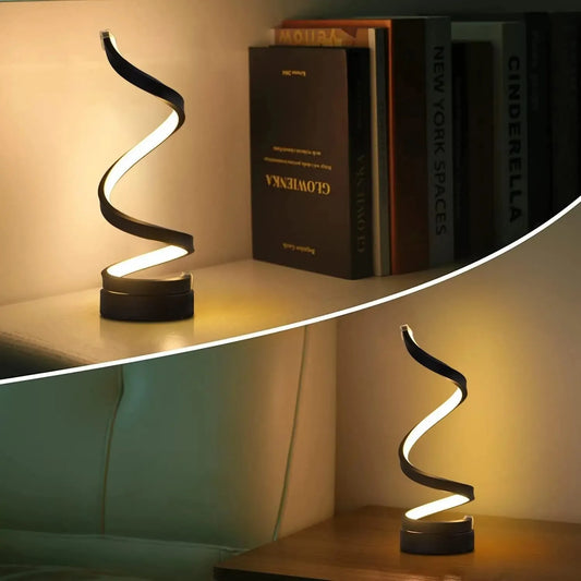 Modern Spiral LED Lamp