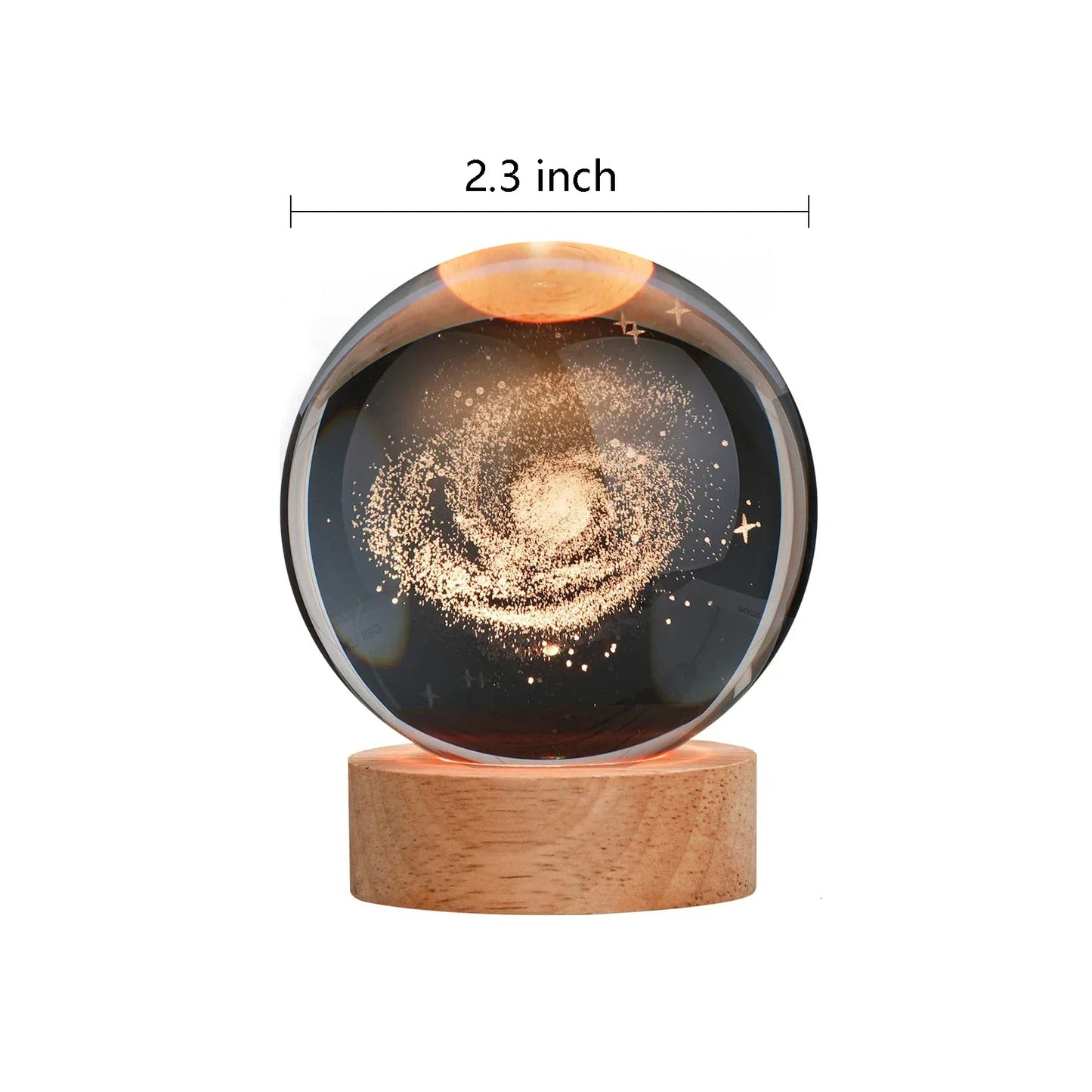 Galaxy 3D Crystal Ball Night Lamp