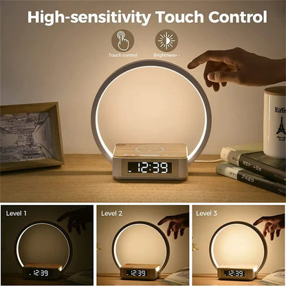 Smart Ring Lamp - 3 in 1 with Wireless phone charger