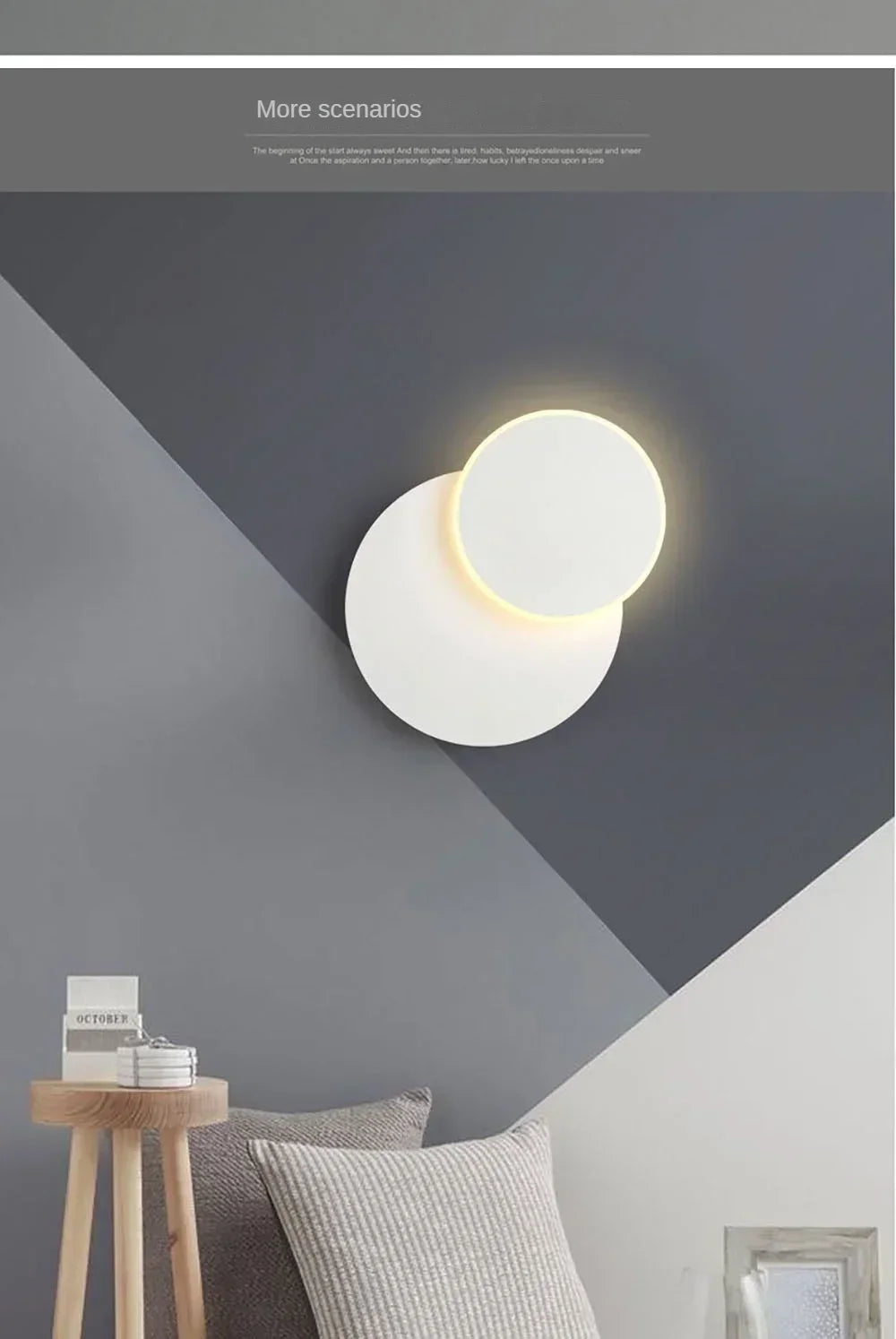 Rotatable Wall Lamp - 3 Colour Dimming