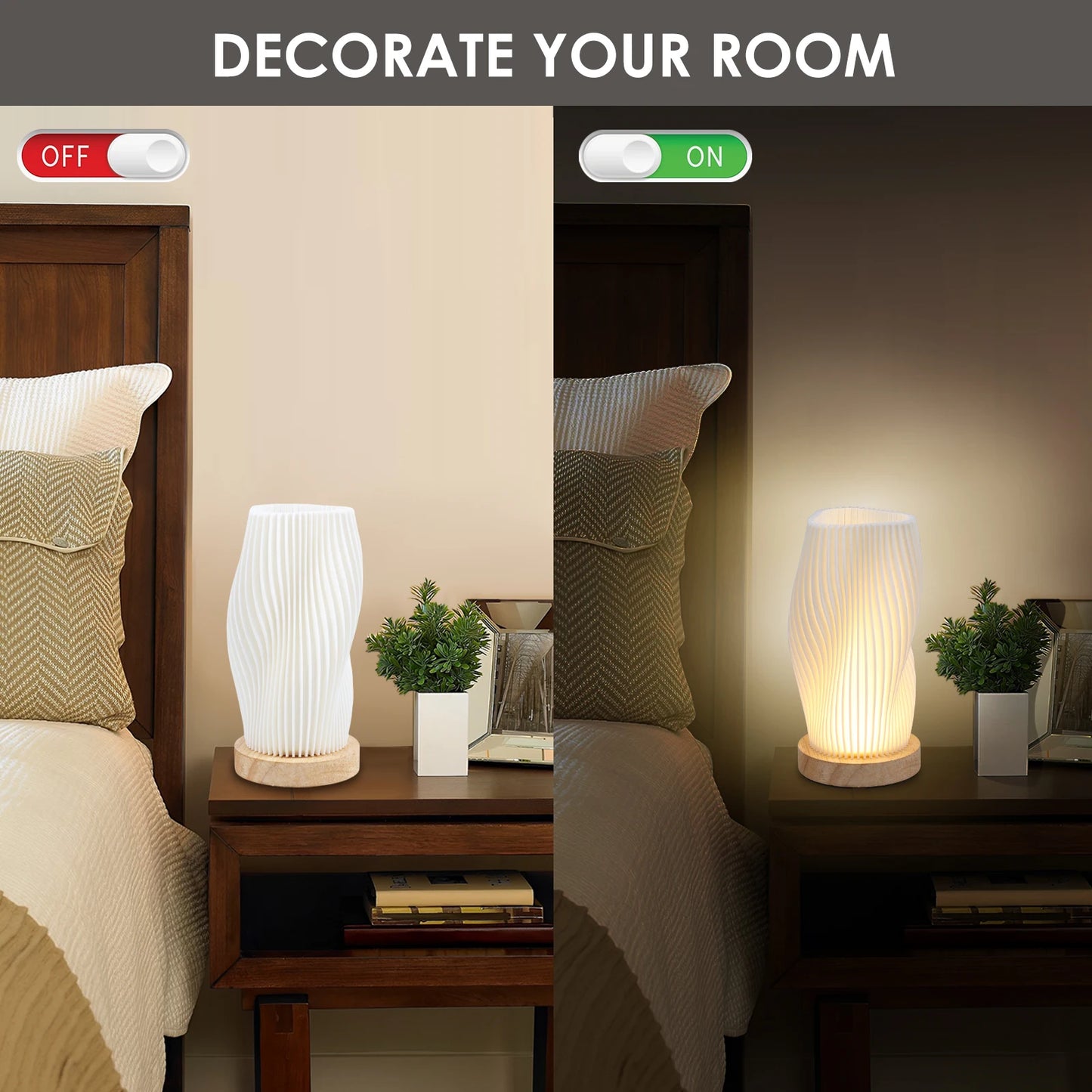 Novel Table Lamp - 3 colors light