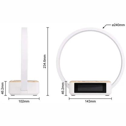 Smart Ring Lamp - 3 in 1 with Wireless phone charger