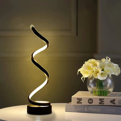 Modern Spiral LED Lamp