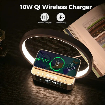 Smart Ring Lamp - 3 in 1 with Wireless phone charger